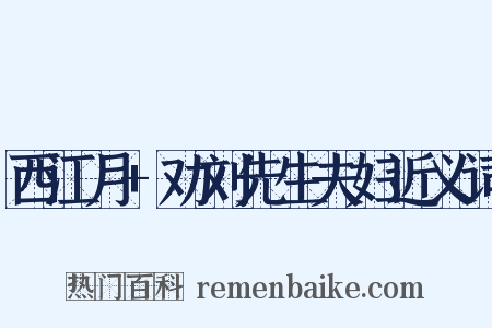 西江月+劝刘先生夫妇近义词是什么意思的图片